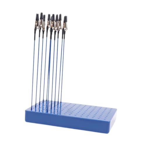 kowaku 10 Stücke Malerei Clips Paint Stand Basis Modell Malerei Clip Sticks für DIY -Modell Malerei Handwerkshandwerk, Blaue 20 Clips von kowaku