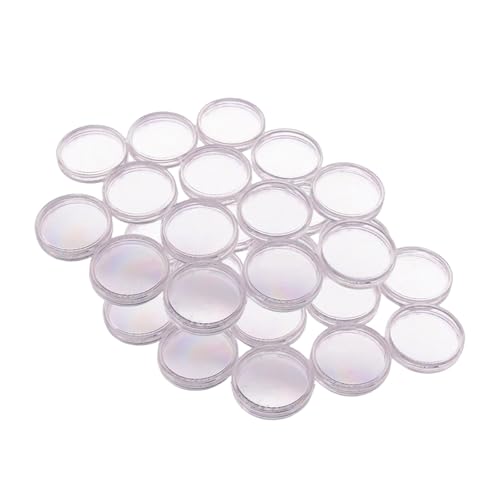 kowaku 100 pcs 20 mm Münzhalter Clear Capsules Organizer Container Silber Dollar Hülle von kowaku