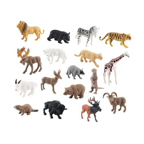 kowaku 17x Animal Toys Model Playset Dschungeltiere Figuren Figuren Ostergeschenk Desk Orament Kinder Spielzeug Urlaub Geschenke Party Gefälligkeiten von kowaku