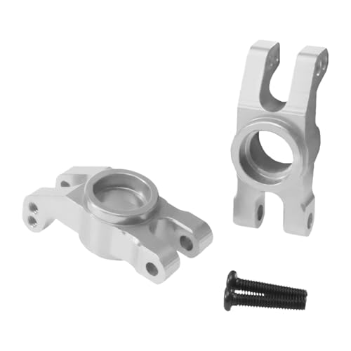 kowaku 2 Stück 1:14 RC Hinterradnabe ersetzen Zubehör Spielzeug Hobby Lenkung Upgrade Teil für 14211 RC LKW, Silber von kowaku