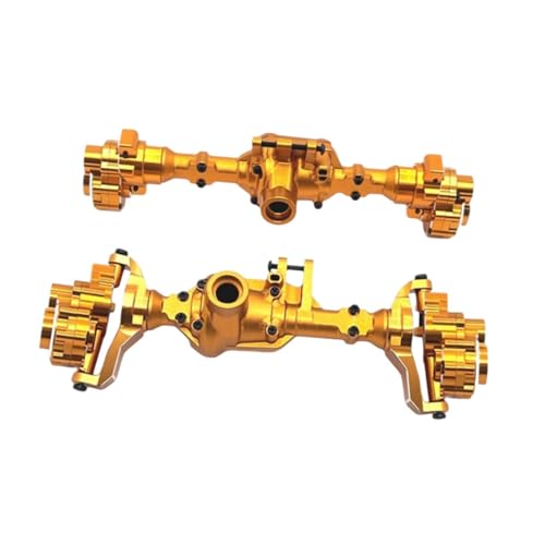 kowaku 2 Stück RC Vorder- und Hinterachse RC-Autoteil Stabiles Achsgehäuse für 1/10 RC Crawler R1001 Teile Zubehör Modifikation, Gold kowaku 2 Stück RC Vorder- und Hinterachse RC-Autoteil Stabiles Achsgehäuse für 1/10 RC Crawler R1001 Teile Zubehör Modifikation, Gold von kowaku