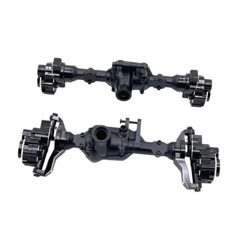 kowaku 2 Stück RC Vorder- und Hinterachse RC-Autoteil Stabiles Achsgehäuse für 1/10 RC Crawler R1001 Teile Zubehör Modifikation, Schwarz kowaku 2 Stück RC Vorder- und Hinterachse RC-Autoteil Stabiles Achsgehäuse für 1/10 RC Crawler R1001 Teile Zubehör Modifikation, Schwarz von kowaku