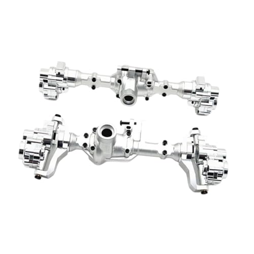 kowaku 2 Stück RC Vorder- und Hinterachse RC-Autoteil Stabiles Achsgehäuse für 1/10 RC Crawler R1001 Teile Zubehör Modifikation, Silber kowaku 2 Stück RC Vorder- und Hinterachse RC-Autoteil Stabiles Achsgehäuse für 1/10 RC Crawler R1001 Teile Zubehör Modifikation, Silber von kowaku