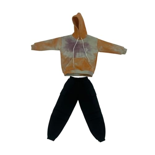 kowaku 2 x 1/6 Herren-Oberteil und Hose, handgefertigte Puppenkleidung, Kleidungsstück, Kostüm für 12-Zoll-Figuren, Puppenmodell, Anziehzubehör, Kapuzenpullover kowaku 2 x 1/6 Herren-Oberteil und Hose, handgefertigte Puppenkleidung, Kleidungsstück, Kostüm für 12-Zoll-Figuren, Puppenmodell, Anziehzubehör, Kapuzenpullover von kowaku