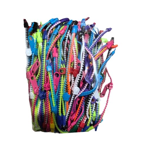 kowaku 30pcs zappeln Spielzeug Freundschaft Reißverschluss Armbänder für Kinder Erwachsene 7,7 Zoll gemischte Farbgeschenke Freundschaftsarmbänder für von kowaku