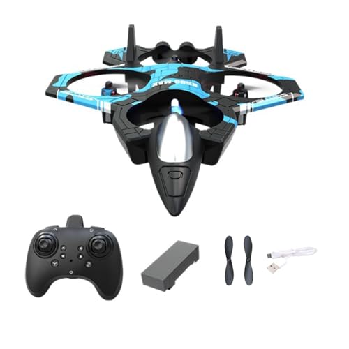 kowaku 360° Flip Fighter Spielzeug Ferngesteuertes Flugzeug Tragbares, leicht zu fliegendes Schaumstoff-RC-Segelflugzeug -RC-Flugzeug für Erwachsene und, Blau von kowaku