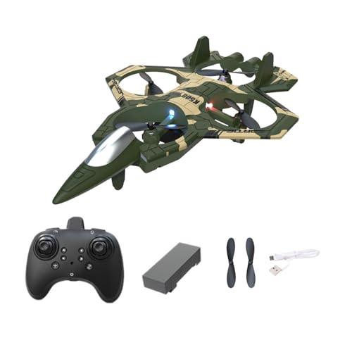 kowaku 360° Flip Fighter Spielzeug Ferngesteuertes Flugzeug Tragbares, leicht zu fliegendes Schaumstoff-RC-Segelflugzeug -RC-Flugzeug für Erwachsene und, GrÜn von kowaku