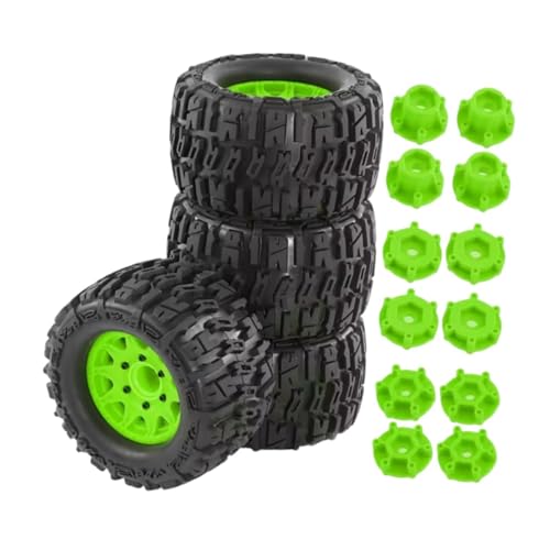 kowaku 4 x RC-Reifen, Reifen, Verschleißfestigkeit, guter Grip, Upgrade-Radreifen-Set für 1/10 RC Hobby Car Trucks Model Crawler, GrÜn kowaku 4 x RC-Reifen, Reifen, Verschleißfestigkeit, guter Grip, Upgrade-Radreifen-Set für 1/10 RC Hobby Car Trucks Model Crawler, GrÜn von kowaku