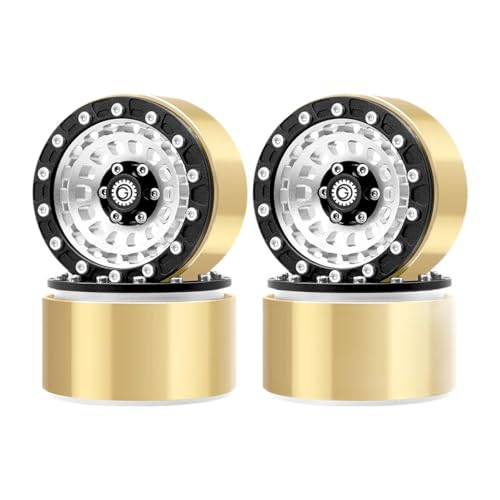 kowaku 4X 1,9" RC Gewichtete Räder Od 56,5mm Ersatz für SCX10 TRX4 90046 Upgrade Installieren, Silbrig kowaku 4X 1,9" RC Gewichtete Räder Od 56,5mm Ersatz für SCX10 TRX4 90046 Upgrade Installieren, Silbrig von kowaku