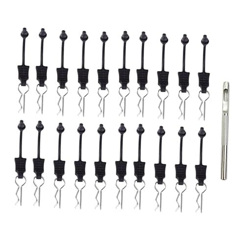 kowaku 4x/20x RC Car Anti-Loss-Schnalle-Set RC Car Pins RC-Autozubehör für die meisten Fernbedienungssteuerautos Racer Racer, 20 Stück von kowaku
