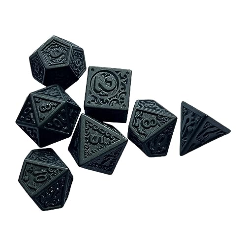 kowaku 7 Stück polyedrische Würfel, mehrseitige Würfel für Rollenspiele, Party-Spielzeug, handgefertigtes Unterhaltungsspielzeug, Familientreffen, D4, D6, kowaku 7 Stück polyedrische Würfel, mehrseitige Würfel für Rollenspiele, Party-Spielzeug, handgefertigtes Unterhaltungsspielzeug, Familientreffen, D4, D6, von kowaku
