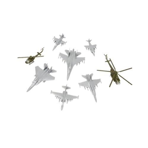 kowaku 8 Stücke Kleiner Flugzeugmodellset, Flugzeugflugzeug von 1/144 Skala -Flugzeugmodell, Spielzeug, Style A von kowaku