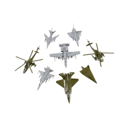 kowaku 8 Stücke Kleiner Flugzeugmodellset, Flugzeugflugzeug von 1/144 Skala -Flugzeugmodell, Spielzeug, Style B von kowaku