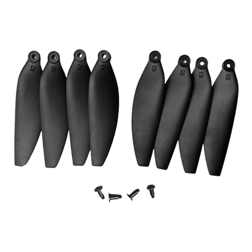 kowaku 8-teilige Drohnen-Ersatzpropeller, Ersatzteile, hohe Härte, 5,8 cm, Drohnenzubehör für S1S L108 SG108 Ying S3 RG101, Schwarz von kowaku