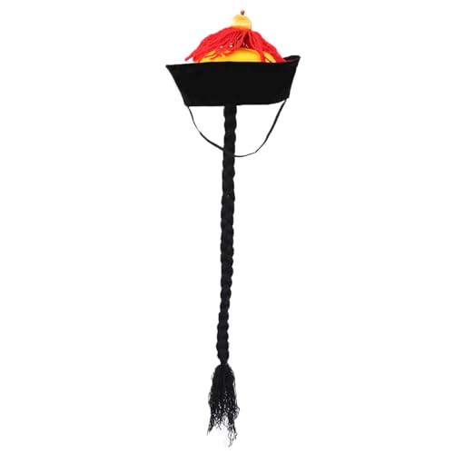kowaku Alter chinesischer Kaiserhut, chinesischer Kaiserkostümhut, orientalischer Hut für Bühnenauftritte, 52cm von kowaku