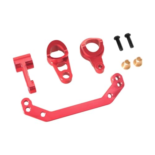 kowaku Aluminiumlegierungslenkbaugruppe, RC-Autozubehör Fernbedienungsauto Teil für PTG-2R 1/10 RC-Auto Skala-Skala, Rot von kowaku