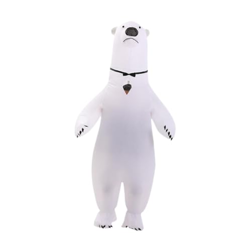 kowaku Aufblasbares Eisbärkostüm, Halloweenkostüm, Cosplay-Requisiten, Rollenspiel-Tierkostüm für Bühnenauftritte, Karnevalsparty kowaku Aufblasbares Eisbärkostüm, Halloweenkostüm, Cosplay-Requisiten, Rollenspiel-Tierkostüm für Bühnenauftritte, Karnevalsparty von kowaku