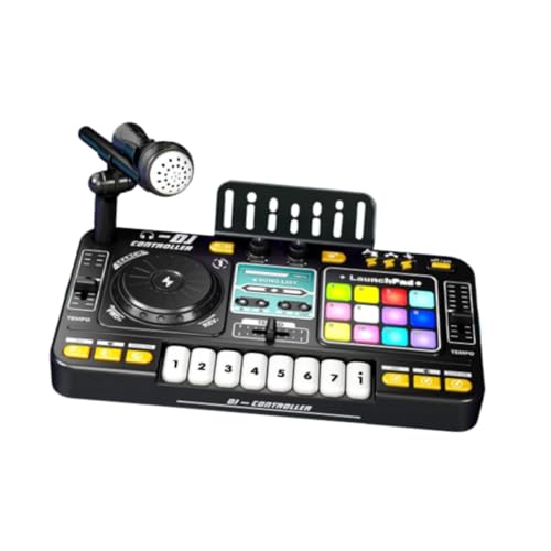kowaku Baby Musical DJ Set für Kinder Musical Toy mit Lichtern DJ Party Mixer Kids DJ Controller, mit Mikrofon kowaku Baby Musical DJ Set für Kinder Musical Toy mit Lichtern DJ Party Mixer Kids DJ Controller, mit Mikrofon von kowaku