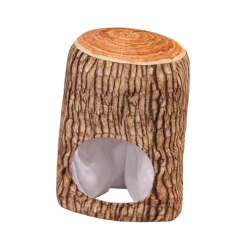 kowaku Baumstümpfe geformte Cap Kostüm Kopfkleidung Plüschhut Cosplay Kopfbedeckung Neuheit für Halloween Osterkostümzubehör von kowaku
