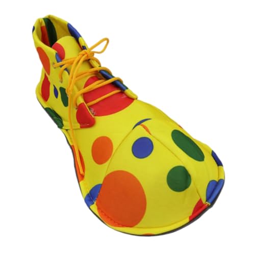 kowaku Big Head Clown Schuhe Cosplay -Schuhe, leicht zu tragen, Bühnenperformance lustige Kostümzubehör Cosplay -Requisiten für Kinder, Runde Punktmuster, Groß von kowaku