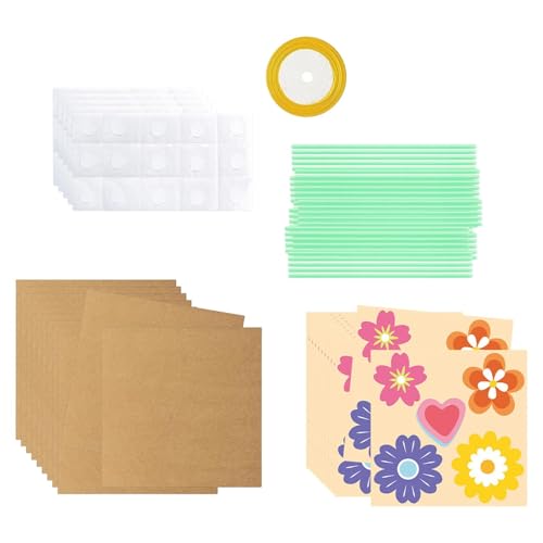 kowaku Blumenstrauß Bastelkit, Machen Sie Ihr eigenes Blumenstrauß, Blumenpapierhandwerk DIY für Muttertag, 12 Stück von kowaku