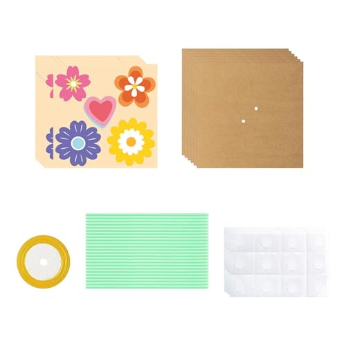 kowaku Blumenstrauß Bastelkit, Machen Sie Ihr eigenes Blumenstrauß, Blumenpapierhandwerk DIY für Muttertag, 6 Stück von kowaku
