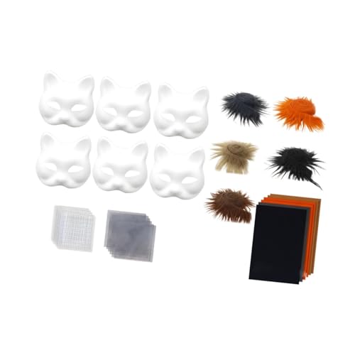 kowaku DIY Kit Full Face Tiermaske für Anfänger Frauen Männer Halloween Urlaub, Style A von kowaku