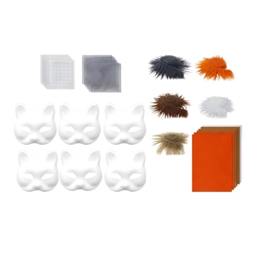 kowaku DIY Kit Full Face Tiermaske für Anfänger Frauen Männer Halloween Urlaub, Style C von kowaku