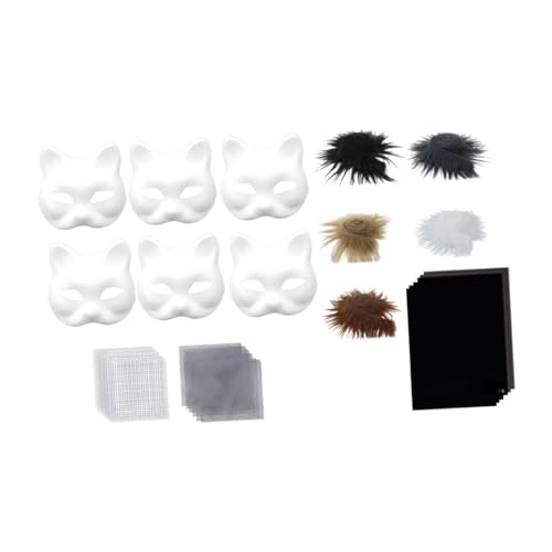 kowaku DIY Kit Full Face Tiermaske für Anfänger Frauen Männer Halloween Urlaub, Style D von kowaku