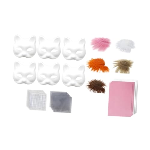 kowaku DIY Kit Full Face Tiermaske für Anfänger Frauen Männer Halloween Urlaub, Style E von kowaku