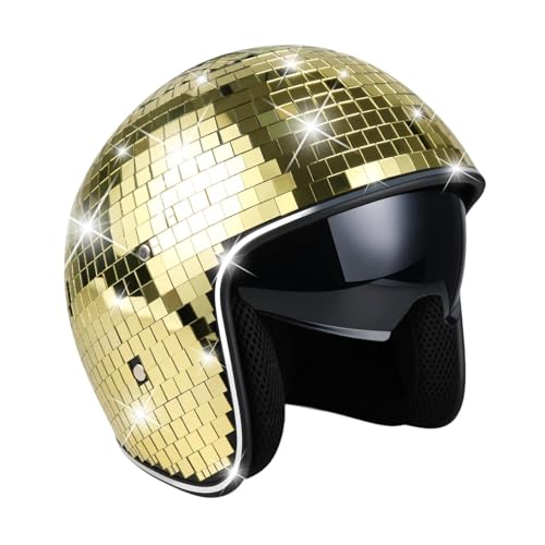 kowaku Disco Cosplay Kostüm Kopfbedeckung für Themenparty Carnivals Bühnenshow, Gold von kowaku
