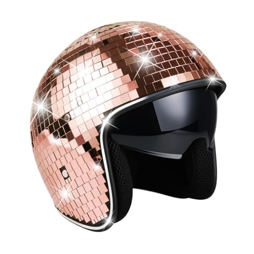 kowaku Disco Cosplay Kostüm Kopfbedeckung für Themenparty Carnivals Bühnenshow, Roségold von kowaku
