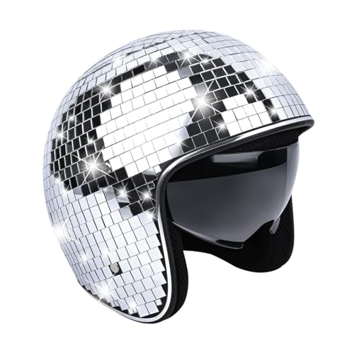 kowaku Disco Cosplay Kostüm Kopfbedeckung für Themenparty Carnivals Bühnenshow, Silber von kowaku