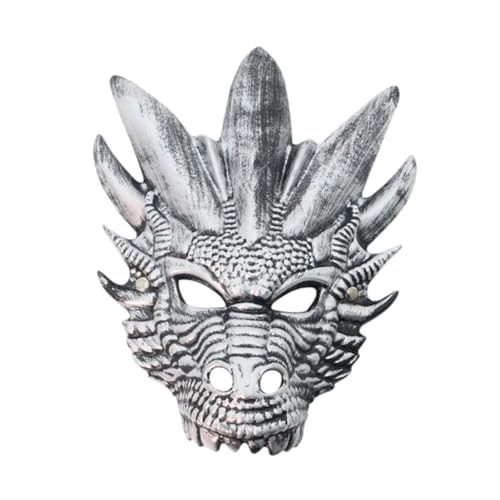 kowaku Dragon Cosplay Face für Rollenspiele Prom Festival Bühnenaufführung, Silber von kowaku