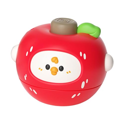 kowaku Drehen Sie Top für Kinder Gyro, Leicht, süß, Schreibtischspielzeugfruchtform für Jungen Mädchen Kinder Schule Preis Goodie Bag Füllstoffe, Apfel von kowaku