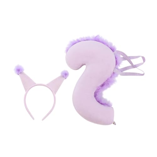 kowaku Eichhörnchen-Ohren und Schwanz-Set, Cosplay-Haarreif für Maskerade, Halloween, Geburtstag, Lila kowaku Eichhörnchen-Ohren und Schwanz-Set, Cosplay-Haarreif für Maskerade, Halloween, Geburtstag, Lila von kowaku