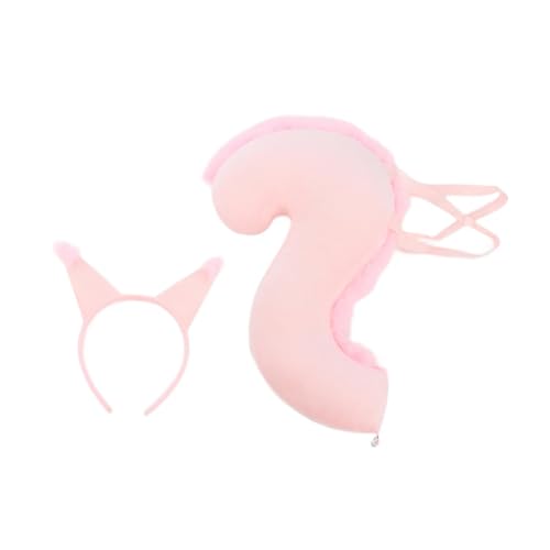 kowaku Eichhörnchen-Ohren und Schwanz-Set, Cosplay-Haarreif für Maskerade, Halloween, Geburtstag, Rosa kowaku Eichhörnchen-Ohren und Schwanz-Set, Cosplay-Haarreif für Maskerade, Halloween, Geburtstag, Rosa von kowaku