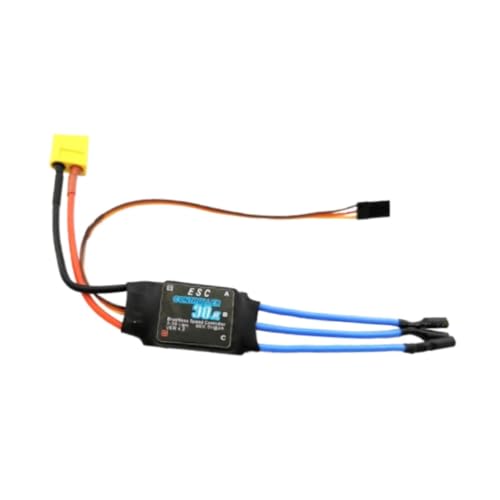 kowaku Ersatzteil für bürstenlosen Motor, RC-Bürstenloser Motor, ESC-Zubehör, Teile, RC-Hubschrauber, bürstenloser für Flugzeug, Spielzeug, 30a Banane Xt60 kowaku Ersatzteil für bürstenlosen Motor, RC-Bürstenloser Motor, ESC-Zubehör, Teile, RC-Hubschrauber, bürstenloser für Flugzeug, Spielzeug, 30a Banane Xt60 von kowaku