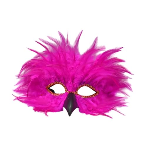 kowaku Federmaske Requisiten Venezianische Partymaske für Festival Carnival tun sich vor, Männer zu spielen, Rose kowaku Federmaske Requisiten Venezianische Partymaske für Festival Carnival tun sich vor, Männer zu spielen, Rose von kowaku