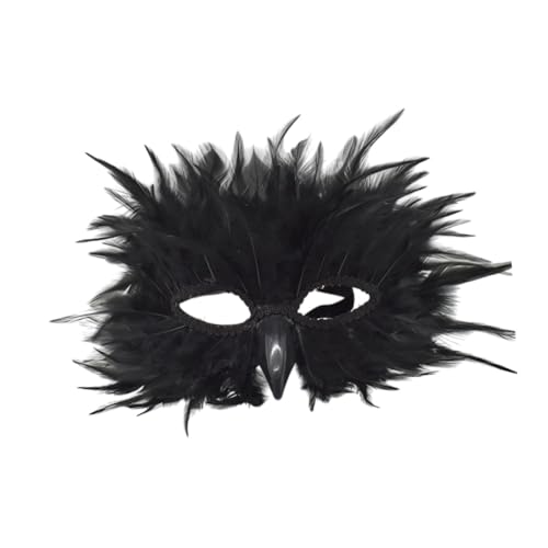 kowaku Federmaske Requisiten Venezianische Partymaske für Festival Carnival tun sich vor, Männer zu spielen, Schwarz kowaku Federmaske Requisiten Venezianische Partymaske für Festival Carnival tun sich vor, Männer zu spielen, Schwarz von kowaku