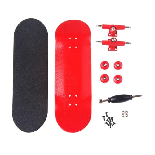 kowaku Fingerboard -Bildungsspielzeug mit Lagerparty bevorzugt handgefertigte Finger -Skateboard -Fingerspitzen Bewegung für Skateliebhaber, Rot kowaku Fingerboard -Bildungsspielzeug mit Lagerparty bevorzugt handgefertigte Finger -Skateboard -Fingerspitzen Bewegung für Skateliebhaber, Rot von kowaku