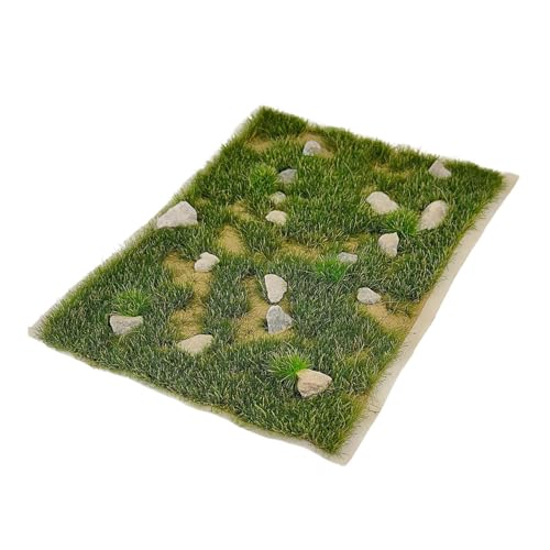 kowaku Grasbüschel Modell Künstliche Vegetationsgruppen Diorama DIY Simulation Gras Cluster für 1/35 1/64 1/72 1/87 Feengarten, Sommergrün von kowaku