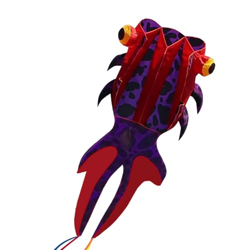 kowaku Großer Drachen mit Fisch Motiv, Riesiger Drachen, Großes, Leicht zu Fliegendes Tier, 3D, Weich, Familienspiele Und Aktivitäten, Flugspielzeug für Kin, Rotlila kowaku Großer Drachen mit Fisch Motiv, Riesiger Drachen, Großes, Leicht zu Fliegendes Tier, 3D, Weich, Familienspiele Und Aktivitäten, Flugspielzeug für Kin, Rotlila von kowaku