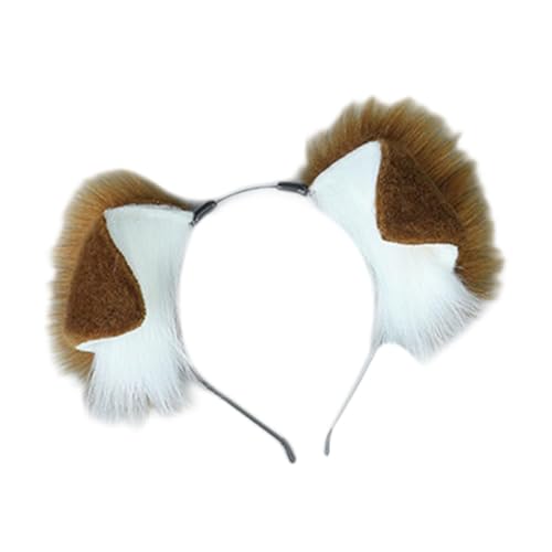 kowaku Haarreif Dekoration Süßes Stirnband für Geburtstag Leistung Karneval Halloween, Dunkelkamelweiß kowaku Haarreif Dekoration Süßes Stirnband für Geburtstag Leistung Karneval Halloween, Dunkelkamelweiß von kowaku