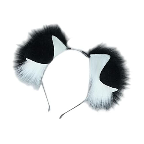 kowaku Haarreif Dekoration Süßes Stirnband für Geburtstag Leistung Karneval Halloween, Schwarz-Weiss von kowaku