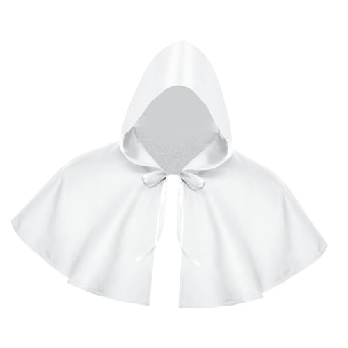 kowaku Halloween Umhang Cosplay Zauberer Umhang Party Requisiten Halloween Kostüm Zubehör, Weiß von kowaku