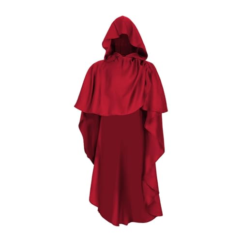 kowaku Halloween Umhang Hexenkostüm Mittelalter Kostüm Cape für Club, Kostümparty, Rot kowaku Halloween Umhang Hexenkostüm Mittelalter Kostüm Cape für Club, Kostümparty, Rot von kowaku