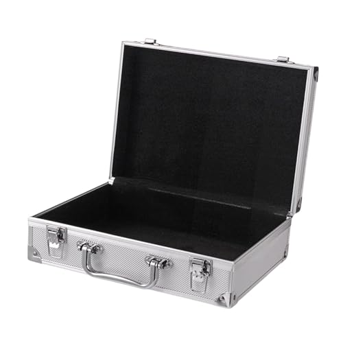 kowaku Hartschalen-Tragekoffer, Ausrüstungs-Aufbewahrungskoffer, wasserdichter Hand-Aktenkoffer, Werkzeugkasten, Instrumenten-Dokumenten-Organizer-Box, Silber kowaku Hartschalen-Tragekoffer, Ausrüstungs-Aufbewahrungskoffer, wasserdichter Hand-Aktenkoffer, Werkzeugkasten, Instrumenten-Dokumenten-Organizer-Box, Silber von kowaku