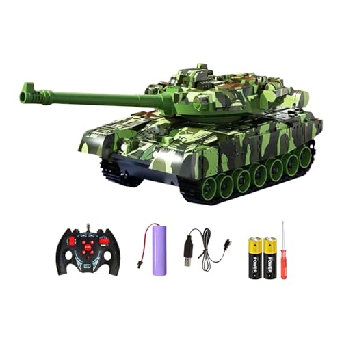 kowaku Hochwertiges RC Panzermodell mit Realistischem Sound Und Lichteffekten, Grün von kowaku