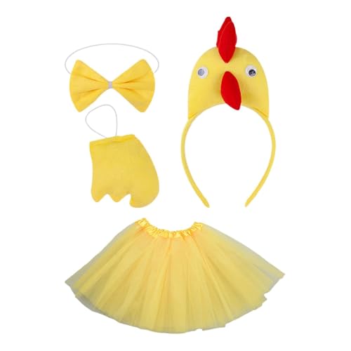 kowaku Hühnerkostüm Set Cute for Girls Tüllrock für Cosplay Thanksgiving Party, Gelb kowaku Hühnerkostüm Set Cute for Girls Tüllrock für Cosplay Thanksgiving Party, Gelb von kowaku